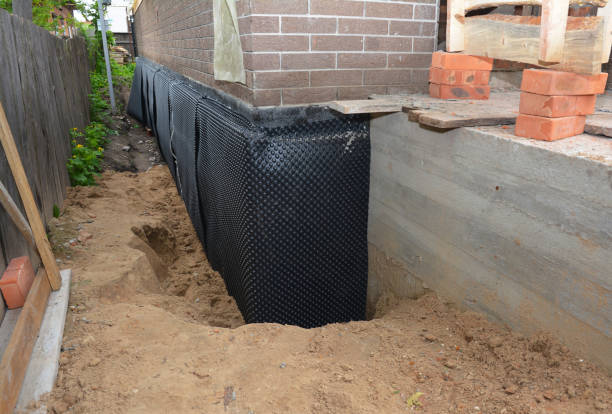 SJ Waterproofing Pros technician performing targeted Foundation Crack Repair assessment in Bluemont, VA